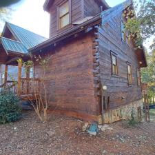 Log Home Surface Stripping And Staining In Jasper GA 47
